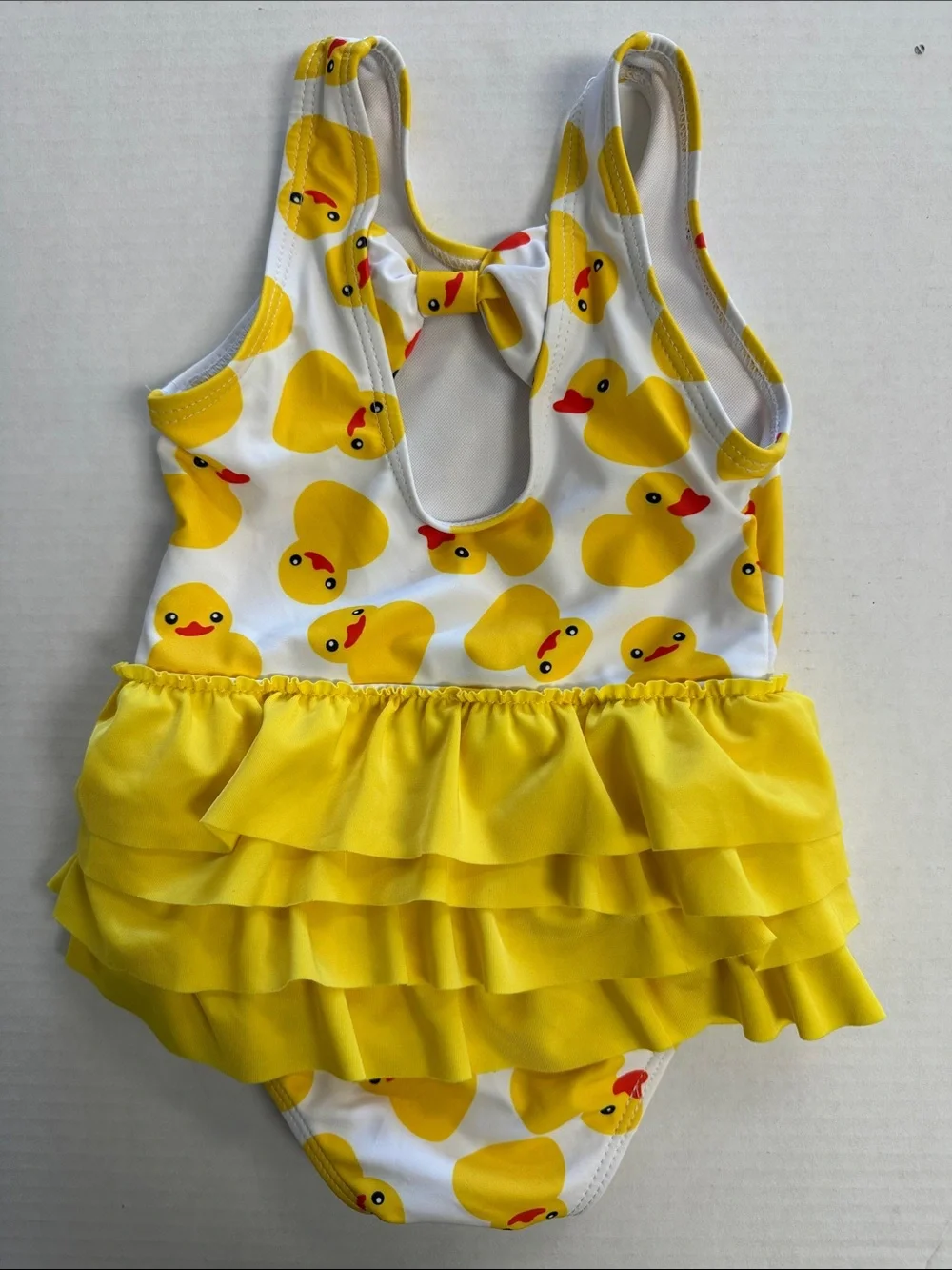 Rubber Duck One Piece Cruise Ruffle Swimsuit 12m